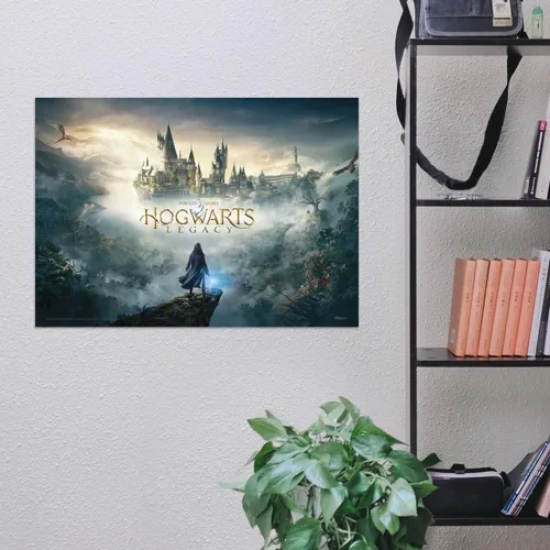 Vista 4 de MIGHTYPRINT Hogwarts Legacy - Obra de arte oficial – Mundo mágico de Harry Potter – Arte de pared duradero de 17 x 24 pulgadas – No hecho de papel