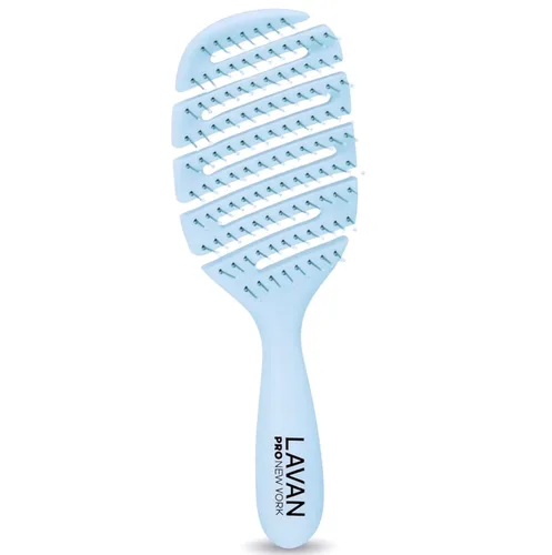 Vista 2 de Cepillo desenredante Flex para el cabello (azul bebé)