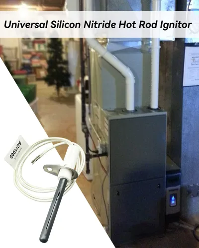 Vista 2 de Encendedor universal, repuesto de encendedor de barra caliente de nitruro de silicio de 120 V para encendedores de carburo de silicio de hornos