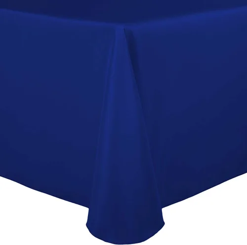Vista 35 de Ultimate Textile 60 x 102 in Oval Tablecloth Polyester Linen - Machine Washable Stain & Wrinkle Resistant Seamless Design for Dining Events - Aqua