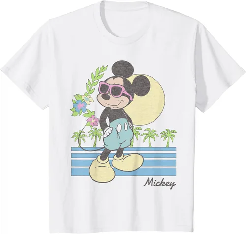 Vista 26 de Disney Mickey and Friends Mickey Retro Beach Camiseta S Gris Oscuro