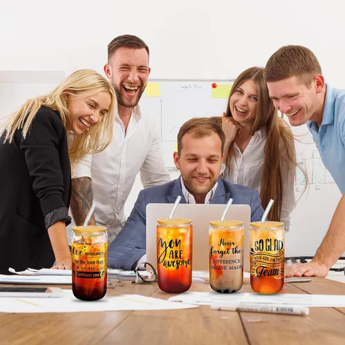 Vista 7 de Juego de 16 Regalos de Agradecimiento para Empleados, Compañeros de Trabajo, Personal, Regalos de Navidad, Regalos para el Equipo, Vaso de Cerveza