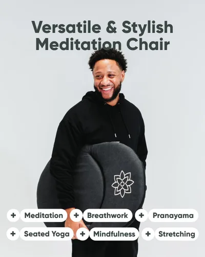 Vista 5 de Silla de meditación Mindful Modern Silla de piso ajustable con soporte de espalda Asiento de piso acolchado para soporte de postura y comodidad