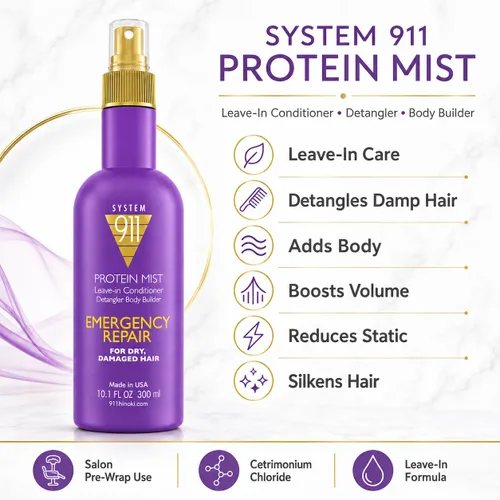 Vista 6 de HAYASHI System 911 Protein Mist - Acondicionador sin enjuague, 10.1 onzas