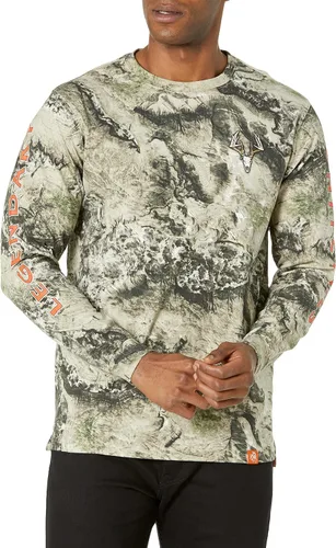 Vista 15 de Legendary Whitetails Camiseta de manga larga para hombre con diseño gráfico, 100% algodón preencogido de alta calidad Negro