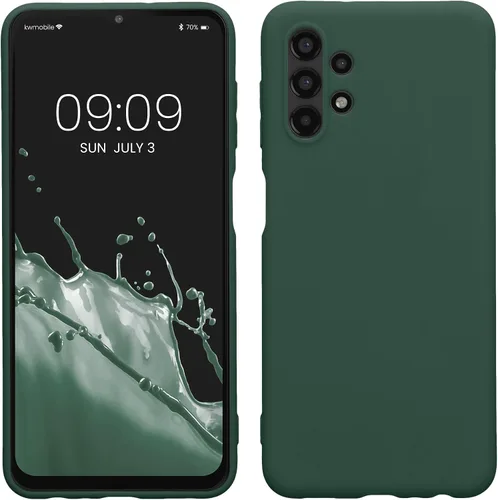 Vista 66 de kwmobile Funda compatible con Samsung Galaxy A12 - Funda protectora de silicona TPU suave y delgada - Azul Báltico