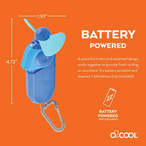 Vista 5 de O2COOL Sport Carabiner ventilador y vaporizador