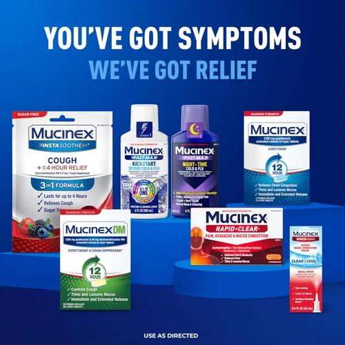 Vista 8 de Mucinex Fast-Max de máxima potencia para resfriado y gripe de día y noche para adultos, poderoso medicamento de venta libre para síntomas