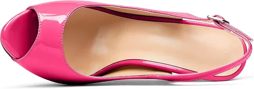 Vista 3 de YODEKS Zapatos de vestir de fiesta con plataforma y tacón alto para mujer