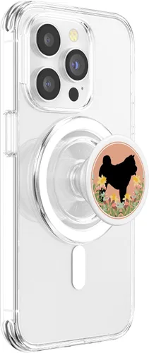 Vista 3 de Chow Chow - Dog Mom Dad Floral Flower Pink Cute PopSockets MagSafe PopGrip for iPhone