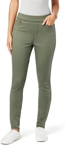 Vista 26 de Signature by Levi Strauss & Co. Gold - Pantalones de mezclilla ajustados, totalmente moldeadores, con cierre de cremallera, para mujer