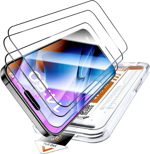 Vista 12 de LK Paquete de 2 protectores de pantalla para Google Pixel 8 con 2 protectores de lente de cámara, protector de pantalla de vidrio templado