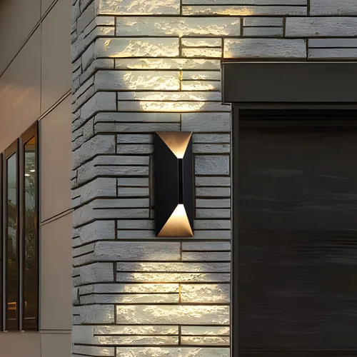Vista 7 de LEONLITE Lámpara de pared LED regulable 5CCT arriba-abajo, 100-277V, CRI 90+, IP65 impermeable, regulable del 10% al 100% para exteriores