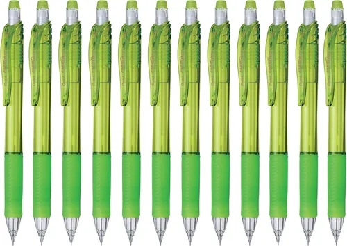 Vista 4 de Pentel EnerGize-x - Portaminas (0.020 in), barril azul, caja de 12 (PL105C)