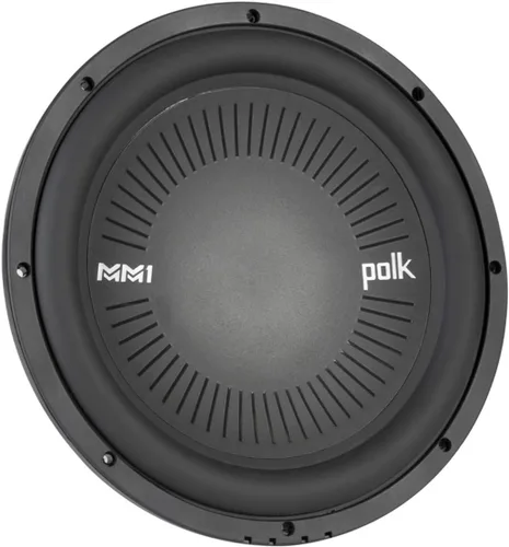 Vista 3 de Polk Audio MM1242 DVC Serie MM1 Subwoofers marinos y de coche de 12 pulgadas, 900W, respuesta de frecuencia de 26-200Hz, bobinas de voz duales de 4
