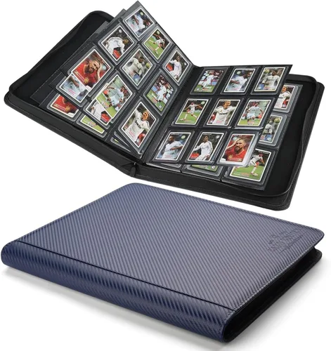 Vista 33 de Carpeta Toploader CARDBINDER, Estuches Duros Toploader, Fundas de 4 Bolsillos para hasta 128 Tarjetas. Carpeta de Tarjetas Toploader con Fundas