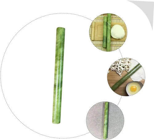 Vista 9 de UPKOCH Rodillo para rodillo, rodillo de jade, rodillo de bolas de masa de madera, masa de pastelería, rodillo de madera para hacer gomitas