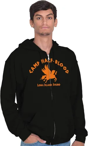 Vista 6 de Brisco Brands Camp Half Blood Greek Mythology - Sudadera con capucha para hombre y mujer
