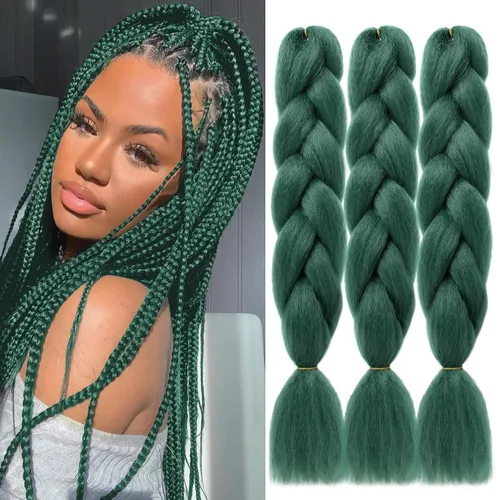 Vista 16 de Extensiones de cabello trenzado rubio natural, color rubio miel, trenzado a ganchillo, fibra sintética de alta temperatura para mujeres, 24 27#