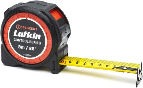 Vista 13 de Crescent Lufkin L1025CD - Cinta métrica para ingenieros con revestimiento amarillo, 1-3/16 x 25 pies