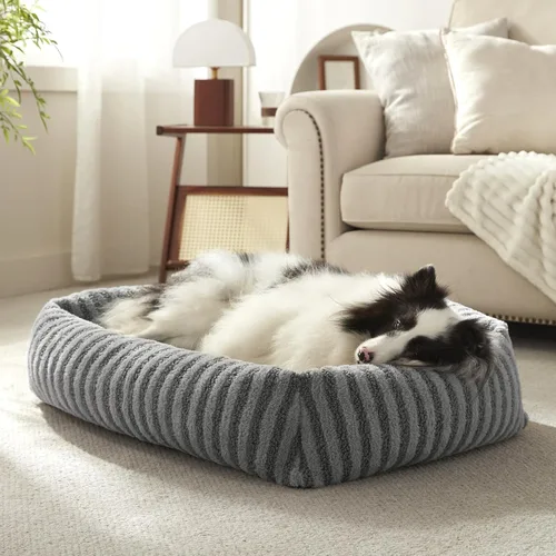 Vista 12 de MIXJOY Cama para Perros de Tamaño Mediano y Pequeño, Cama Lavable para Perros Medianos con Funda Extraíble, Cama Rectangular para Perros de Felpa