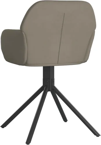 Vista 6 de Tidyard Juego de 2 sillas de comedor giratorias de terciopelo, sillas laterales de tapicería de terciopelo, patas de metal para cocina, comedor