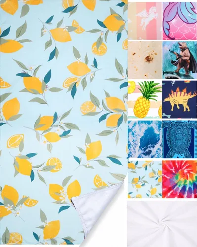Vista 17 de LIVILAN Toalla de playa grande con diseño de gato gatito, microfibra suave, absorbente, de secado rápido, sin arena, ligera, multiuso para baño