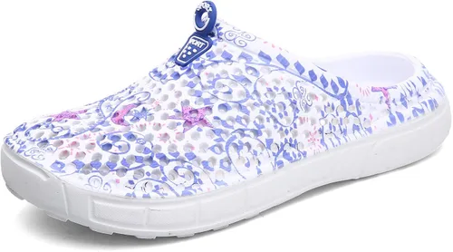 Vista 20 de LIBINXIF Zuecos de jardín para mujer, de malla, transpirables, sandalias de playa, zapatos de ducha, zapatos de agua, zapatos antideslizantes