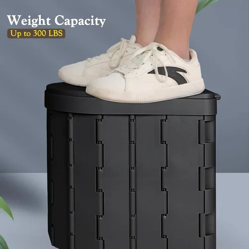 Vista 4 de Kit de inodoro portátil para acampar al aire libre para adultos, tienda de campaña desplegable para privacidad, inodoro plegable para campamento, 30