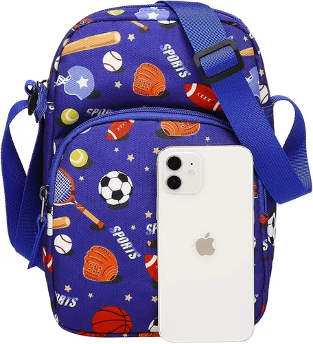 Vista 3 de Choco Mocha Bolso bandolera pequeño para niños bolsa de mensajero para viajes