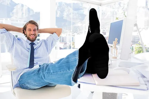 Vista 7 de Physix Gear - Calcetines de compresión 20-30 mmHg, para hombres y mujeres, para correr, enfermeras, espinillas, vuelo, viajes Negro