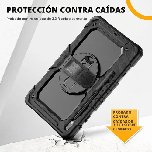 Vista 3 de Timecity - Funda para tablet Samsung Galaxy Tab S7 FE de 12,4 pulgadas, S7 y S8 Plus Funda protectora para tableta con protector de pantalla