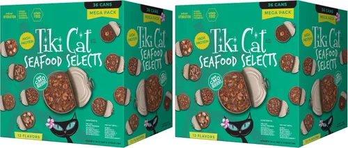 Vista 9 de Tiki Cat® Mega Pack de comida húmeda para gatos, paquete variado de antojos de pollo, lata de 2.8 onzas (24 unidades)