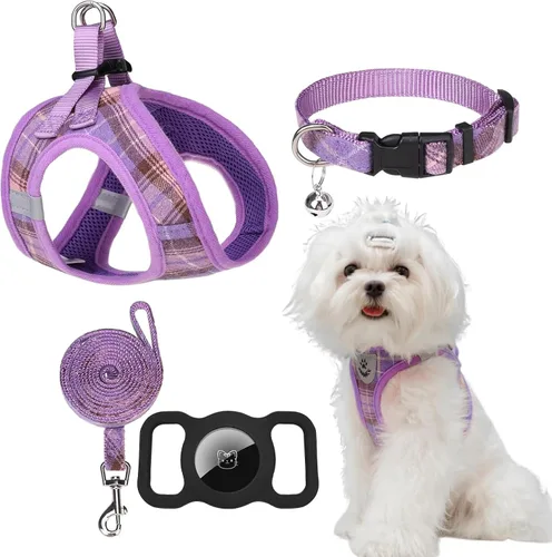 Vista 40 de Arnés para cachorros de otoño de Acción de Gracias - Collar y correa para perro - Arnés de chaleco para perros pequeños de malla suave acolchada