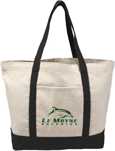 Vista 16 de Campus Lab Bolsa de lona con logotipo primario colegiado con bolsillo externo, bolsa de hombro reutilizable para ir de compras, playa Águilas A&m