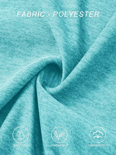 Vista 6 de TACVASEN Camisetas de manga corta para mujer, ligeras, de secado rápido, para senderismo, para exteriores