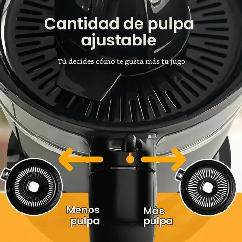 Vista 2 de LEBENLANG Exprimidor de naranjas eléctrico sin BPA – 27 onzas y 2 conos con control de pulpa I Exprimidor automático y eléctrico para cítricos