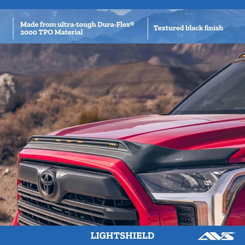 Vista 2 de Auto Ventshade [AVS] Protector de luz para capó Aeroskin Compatible con Chevrolet Silverado 1500 2014 - 2015 Deflector de perfil bajo/protector