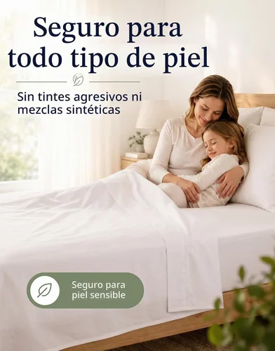 Vista 8 de LANE LINEN - Sábana bajera tamaño individual 100% algodón orgánico y 1 funda de almohada, tejido de percal suave, transpirable, apta para colchones
