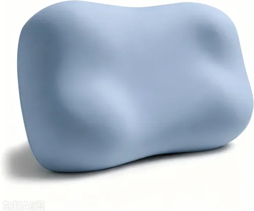 Vista 13 de Almohada cervical para aliviar el dolor de cuello, almohada ergonómica para dormir de lado y dormir profundo Blanco