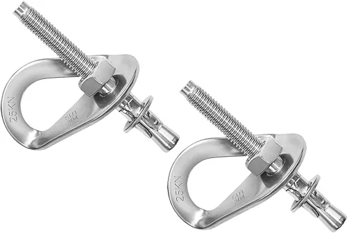 Vista 10 de Pernos de escalada de 25 kN anclajes de acero inoxidable para escalada perno de anclaje Perno de expansión resistente, Piton Tiedown para escalada