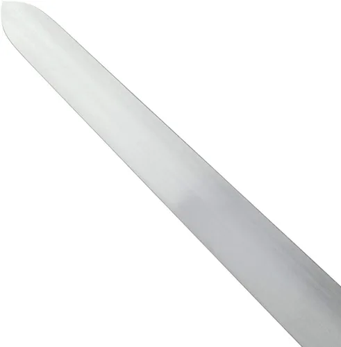 Vista 4 de Espada medieval a una mano, hoja sin brillo. Para colección, regalo, espectáculo, feria, cosplay y LARP