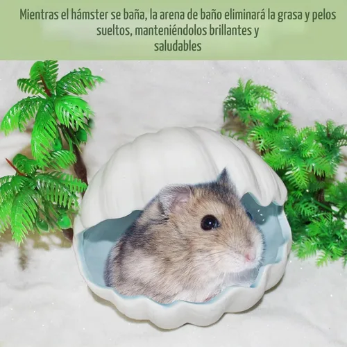 Vista 4 de Hamiledyi Hamster Bath Sand 2 LB Polvo de jerbo libre baño de aseo