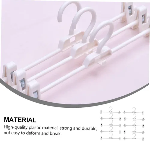 Vista 6 de Housoutil Perchas para pantalones para faldas, colgador de corbatas, colgador de trajes, perchas con clip para colgar colgadores, colgadores
