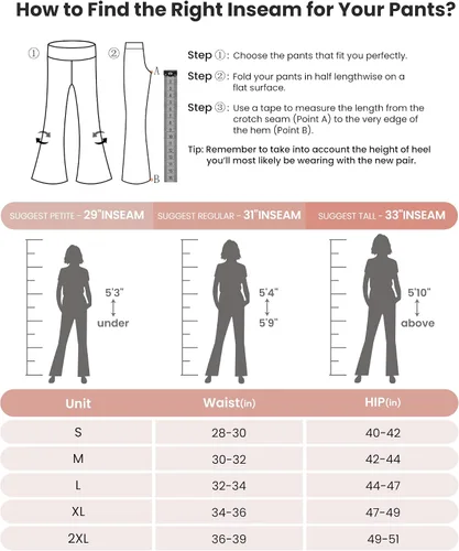 Vista 6 de G4Free Pantalones con forro polar para mujer, pantalones de pierna ancha, leggings de invierno, pantalones de yoga con bolsillos, pantalones