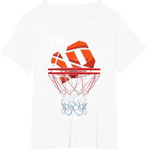 Vista 111 de Camiseta de regalo de cumpleaños con red de baloncesto de 10 años, Negro