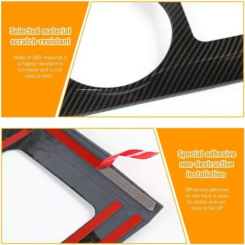 Vista 5 de JeCar Para F150 Panel de Cambio de Cambios de Control Central Cubierta Decoración Marco Ajuste para Ford F150 Raptor 2009-2014 Accesorios
