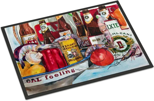 Vista 70 de Caroline's Treasures 1006MAT Pass Bait Shop - Felpudo de 18 x 27 pulgadas, para interiores y exteriores, para entrada, antideslizante, lavable