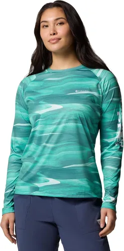 Vista 29 de Columbia womens Super Tidal Tee Long Sleeve Cypress Seamoss