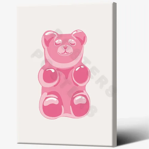 Vista 29 de Póster de lienzo de cocina azul funky para decoración de pared, pintura de acuarela pastel danés, coqueta, decoración de habitación, estética, 12 x